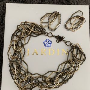 Jardin necklace & earrings set